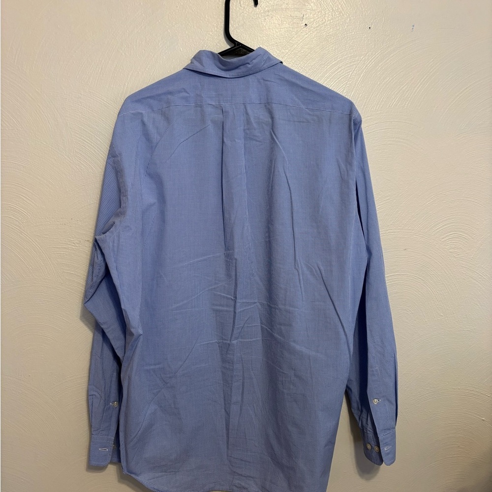 Ralph Lauren Yarmouth Blue Gingham Button Down Shirt Men’s 15.5 34/35 - Picture 6 of 7
